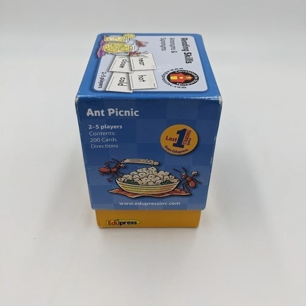 Ant Picnic Word Antonym Synonym Game School Homeschool